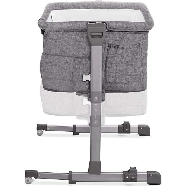 Kinderkraft 'NESTE UP' Beistellbett, grey melange – Bild 8