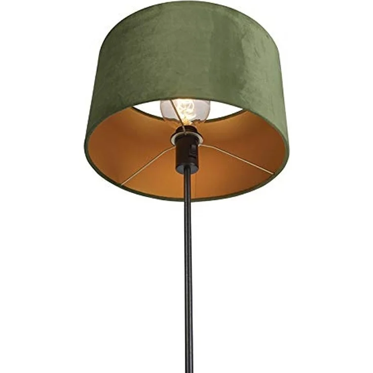 Qazqa Stehlampe Parte fl, ohne Leuchtmittel, Warmweiß, QAZQA Stehlampe, e27, Grün, Stahl, country-rustic – Bild 5