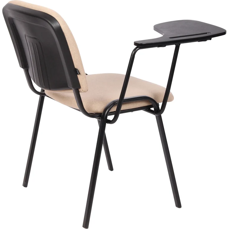 CLP Stuhl Ken mit Klapptisch Stoff mit gepolsterter Sitzfläche,creme – Bild 5