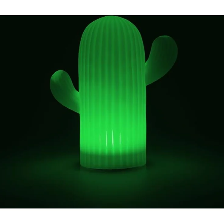 Solar Dekoleuchte für den Garten | moderne Solarleuchte für außen mit Fernbedienung | RGB – Farbwechsel | kabellos | dimmbar | 3 Lichtmodi | weiß-matt (Kaktus) – Bild 4