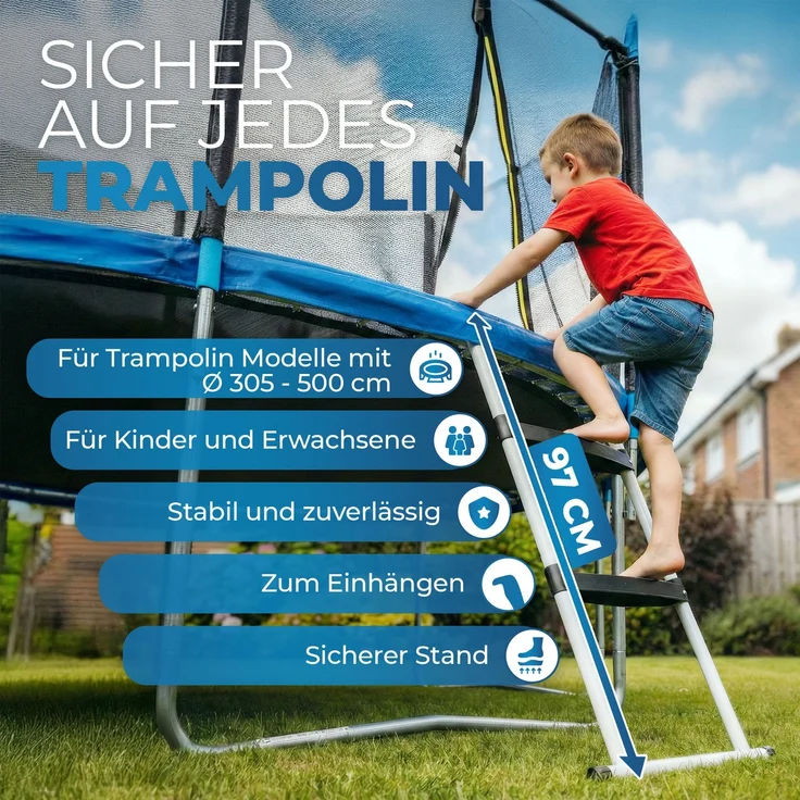 Terena Trampolinleiter mit 97 cm Höhe – Bild 3