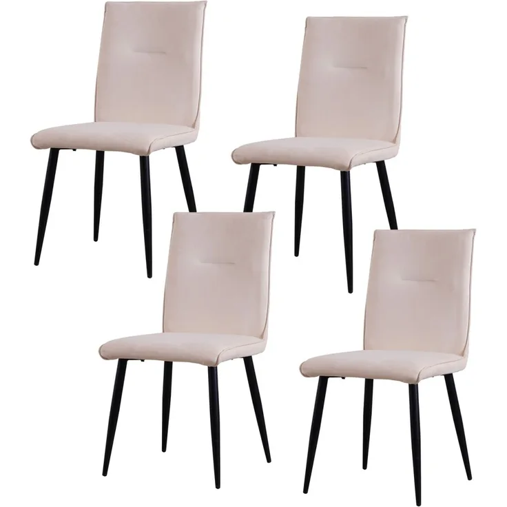 HTI-Living Salinas Velvet Creme Stuhl