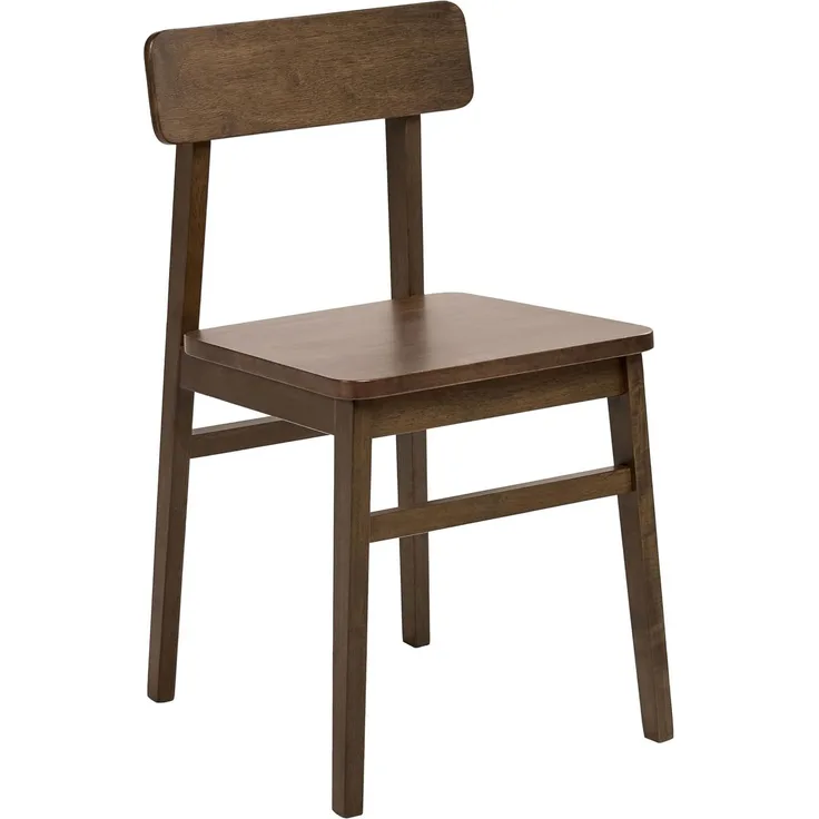Esszimmerstuhl 2er Set GORRE Holz Dunkelbraun