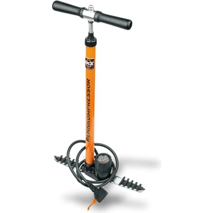 SKS 2191753750-10063 Standpumpe Rennkompressor Multi-Valve, DV/AV/SV, orange