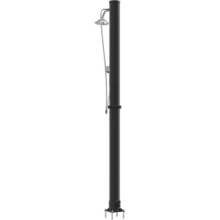 vidaXL Außen Solardusche Schwarz 217 cm PVC und Aluminium 42003413 – Bild 6