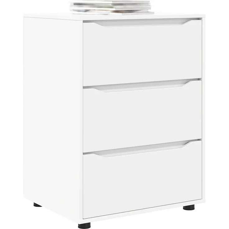 vidaXL Aufbewahrungsschrank 60 x 48 x 81 cm Holzwerkstoff Weiß 888857 – Bild 3