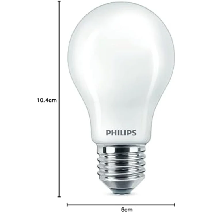 Philips Filament-Lampe E27, dimmbar, 806 lm, 5,9 W, warmes Glühen, Milchglas – Bild 6