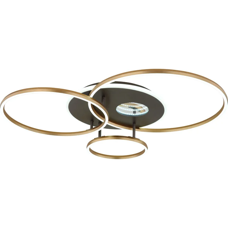 GLOBO Lighting Deckenleuchte LED INVERTINA LBH 90x70x13.10 cm gold Deckenlampe – Bild 4