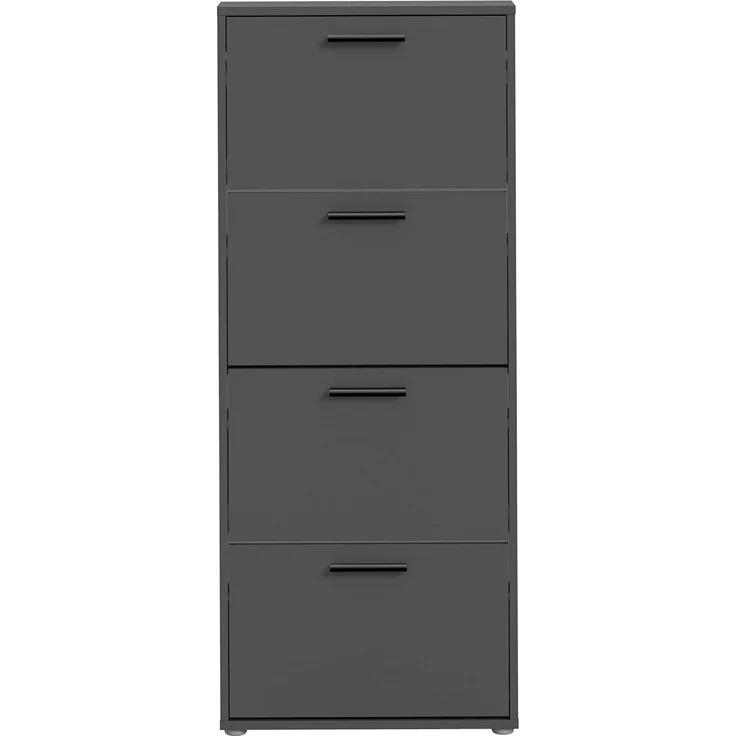 Schuhkipper Silas / Sam, Holzwerkstoff, Anthrazit, 59 x 136 x 17 cm – Bild 1