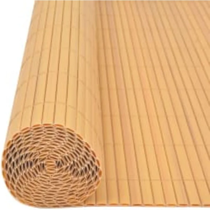 vidaXL Gartenzaun Doppelseitig 110x500 cm Gelb 317163 – Bild 4