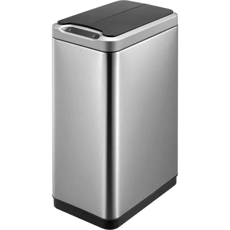 EKO abfallbehälter Phantomsensor 30 Liter Edelstahl silber-schwarz