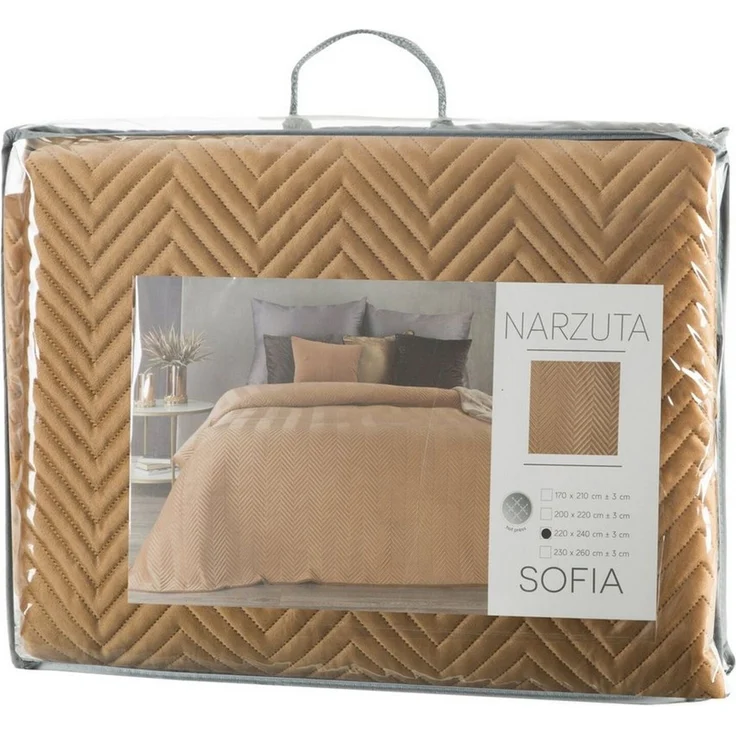 Eurofirany Bettüberwurf SOFIA zweiseitige Steppdecke hochwertige Allzweckdecke L XL XXL, Elegante Tagesdecke Velvet Sesseldecke Sofadecke Überwurf Samt – Bild 4