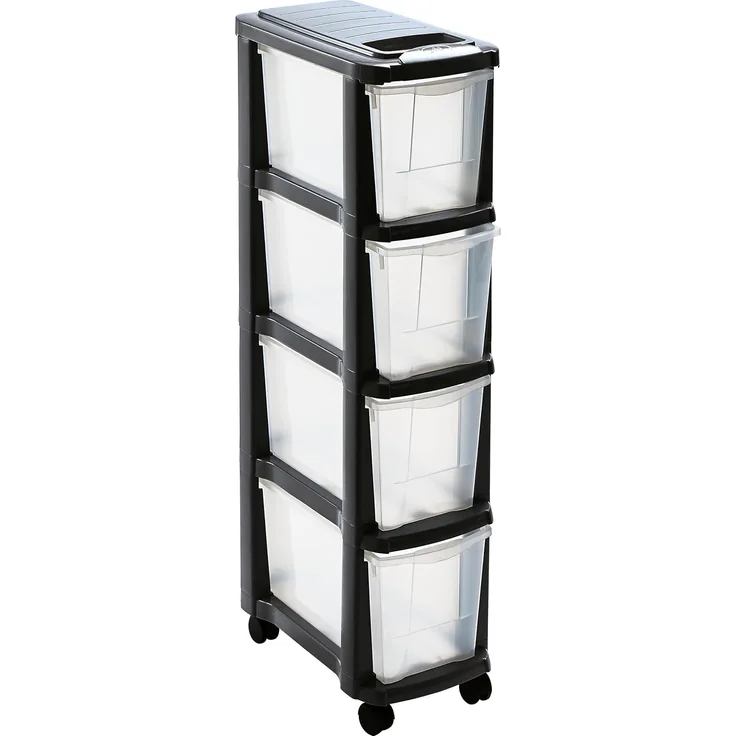 Mondex Schubladen Rollcontainer Turm Wagen Wäschesortierer schmal