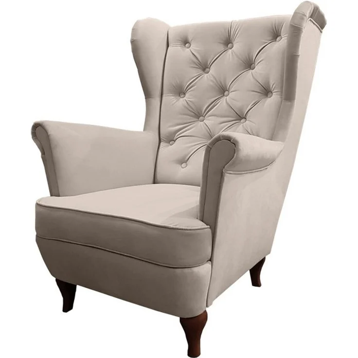 Beautysofa Ohrensessel Ohrensessel Sessel FALCO Chesterfield Wohnzimmersessel Fernsehsessel – Bild 4