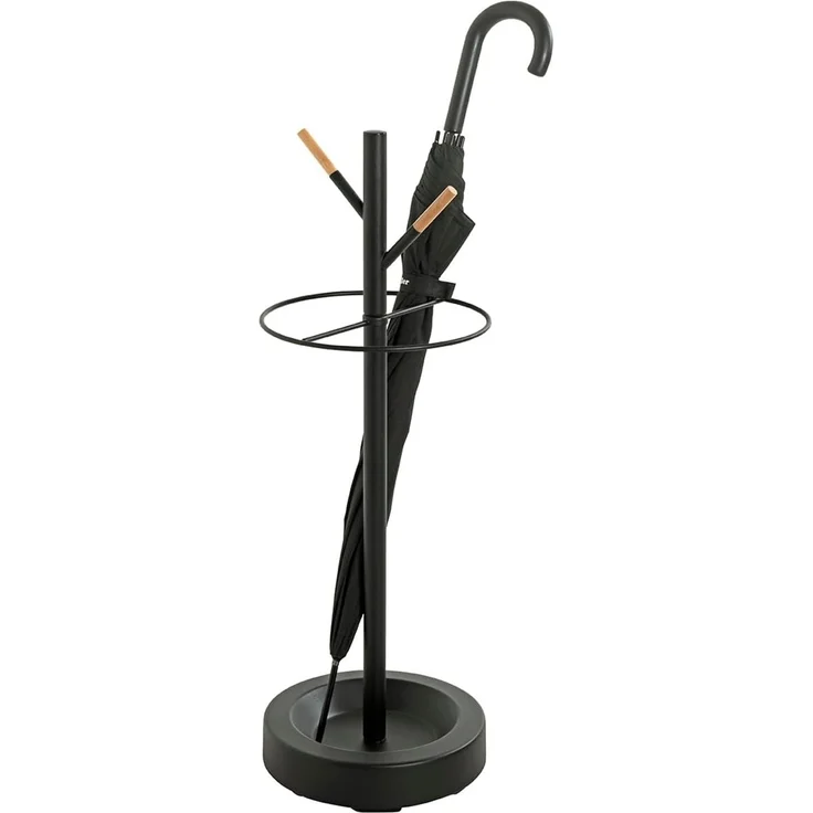 HAKU Möbel Schirmständer buche, schwarz, Metall - Maße: H 73 cm x Ø 26 cm, Style: Modern – Bild 3