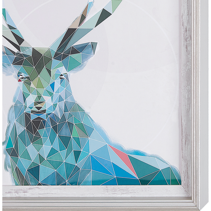 Wandbild mit Rahmen KAYES Tiermotiv 30 x 40 cm Blau – Bild 5