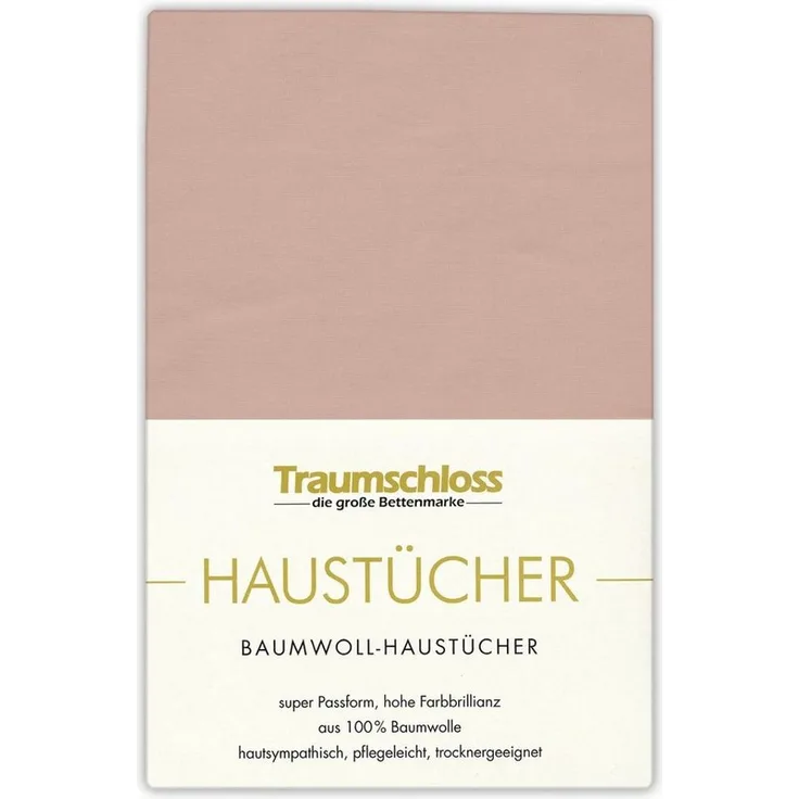 Traumschloss Betttuch Haustuch, 100% Baumwolle, Gummizug: ohne, (1 Stück), aus 100% Baumwolle, ohne Gummizug