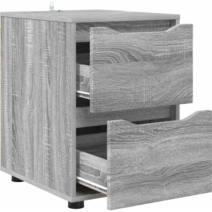 vidaXL Aufbewahrungsschrank 40 x 48 x 57 cm Holzwerkstoff Sonoma-Grau 888843 – Bild 5