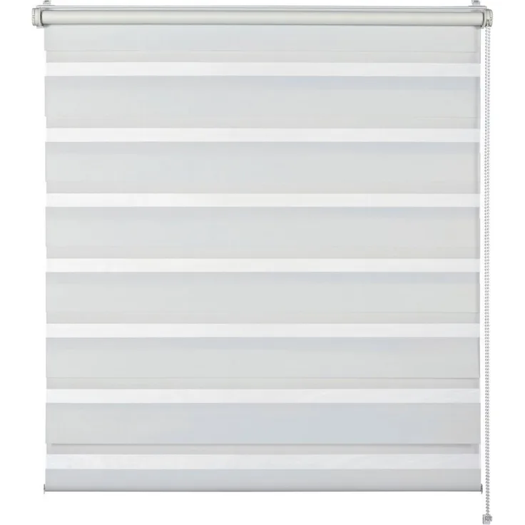 Doppelrollo Tilda, SCHÖNER WOHNEN-Kollektion, transparent, mit Bohren/ohne Bohren, freihängend, Klemmfix, geklemmt, silberne oder weiße Rollo-Technik