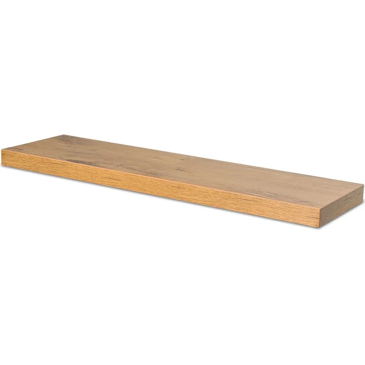 Levandeo® Wandregal, levandeo Wandboard Bobby 80cm Wildeiche Eiche Wandregal Regal Board