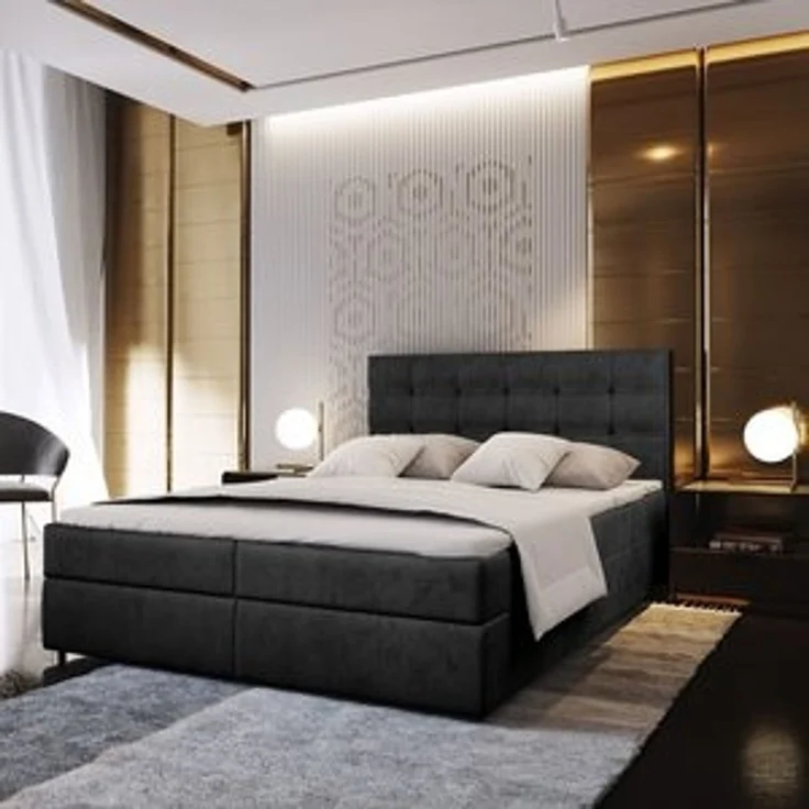 Masseno Boxbett GLOS 180x200 cm mit Bonell Matratze und Topper – Bild 6