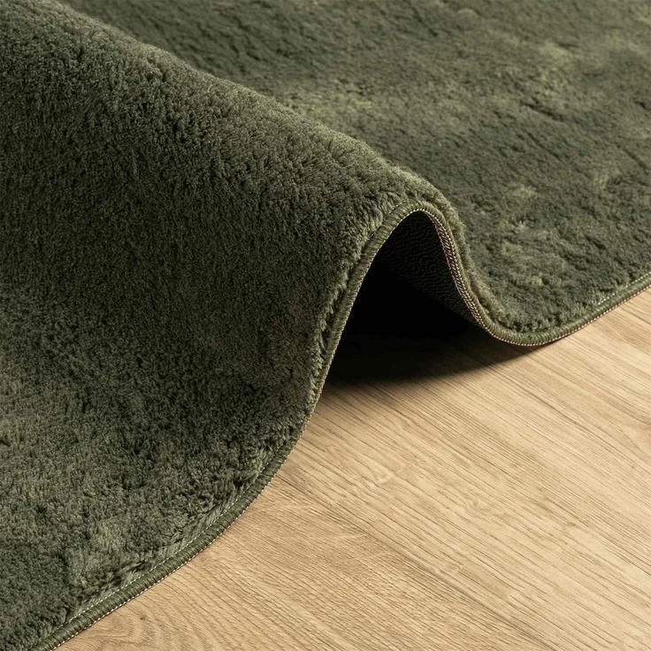 vidaXL Mittlerer Flor weicher und waschbarer Teppich HUARTE Waldgrün 42022510 – Bild 6