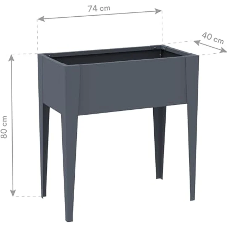 Westmann Vedura S | Metall Balkon Hochbeet | – Bild 7