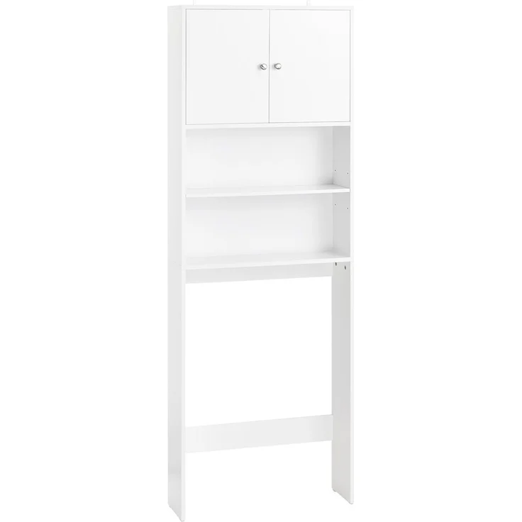 SoBuy BZR165-W Badezimmer-Hochschrank, MDF, Lackiert, Weiß, 65 x 182 x 20 cm – Bild 1