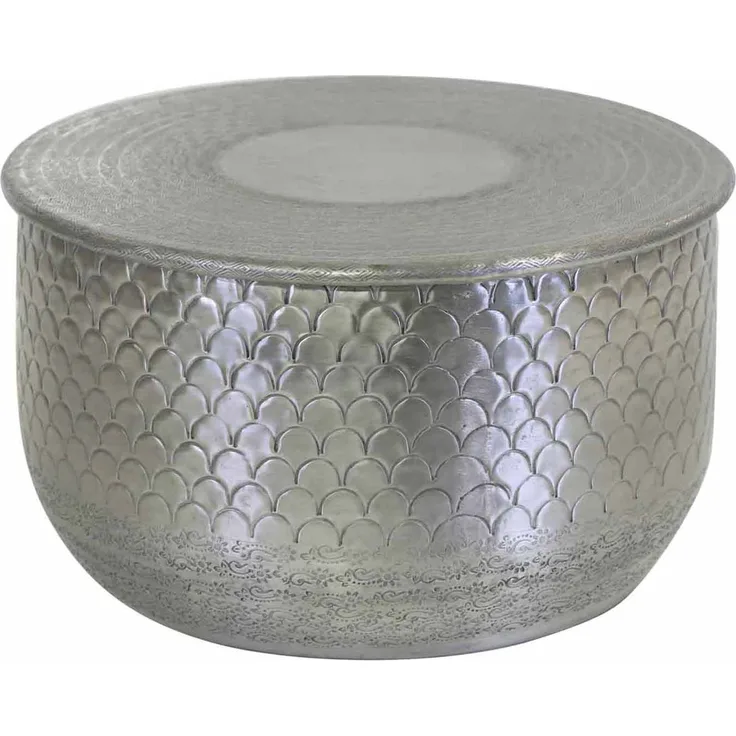 Orientalischer Beistelltisch Alava Silber M