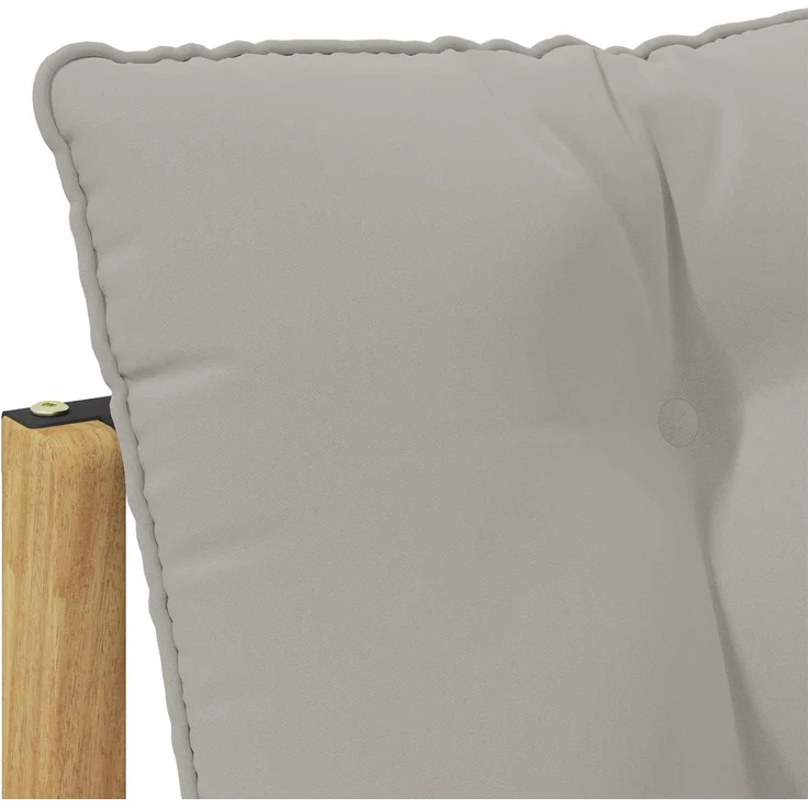 vidaXL Outdoor Mittelsofa mit Kissen Weiß 79 x 83 x 73 cm Stahl 901638 – Bild 7