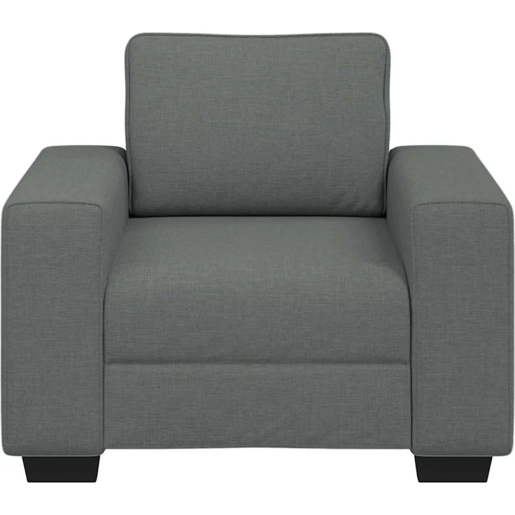 vidaXL Sessel Dunkelgrau 100x77x82 cm Stoff 4105147 – Bild 3