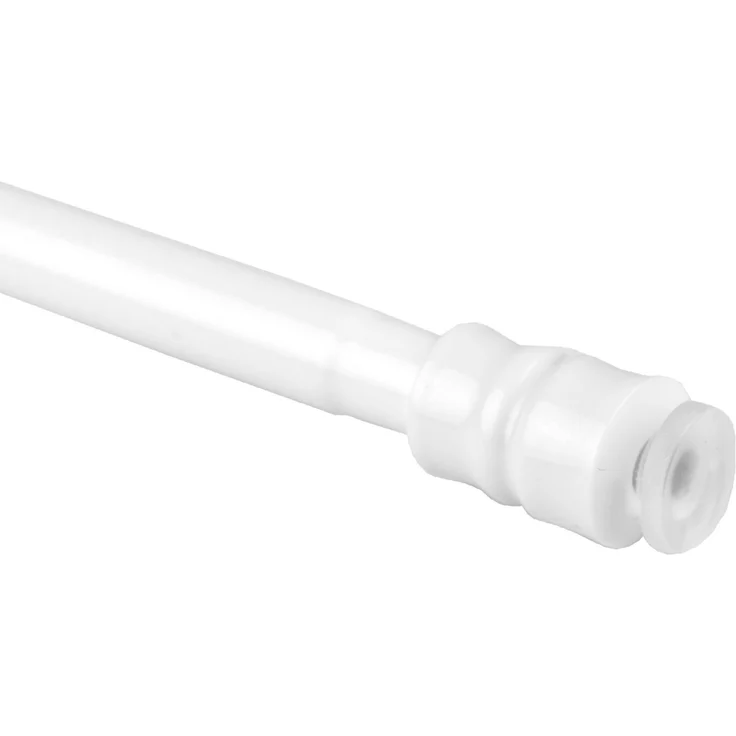 Bestlivings Gardinenstange zum Klemmen ohne Bohren, Klemmstange 100-140 cm, Weiß, Ø 10 mm, für Scheiben- & Bistrogardinen, Teleskopstange mit Schraubtechnik – Bild 1