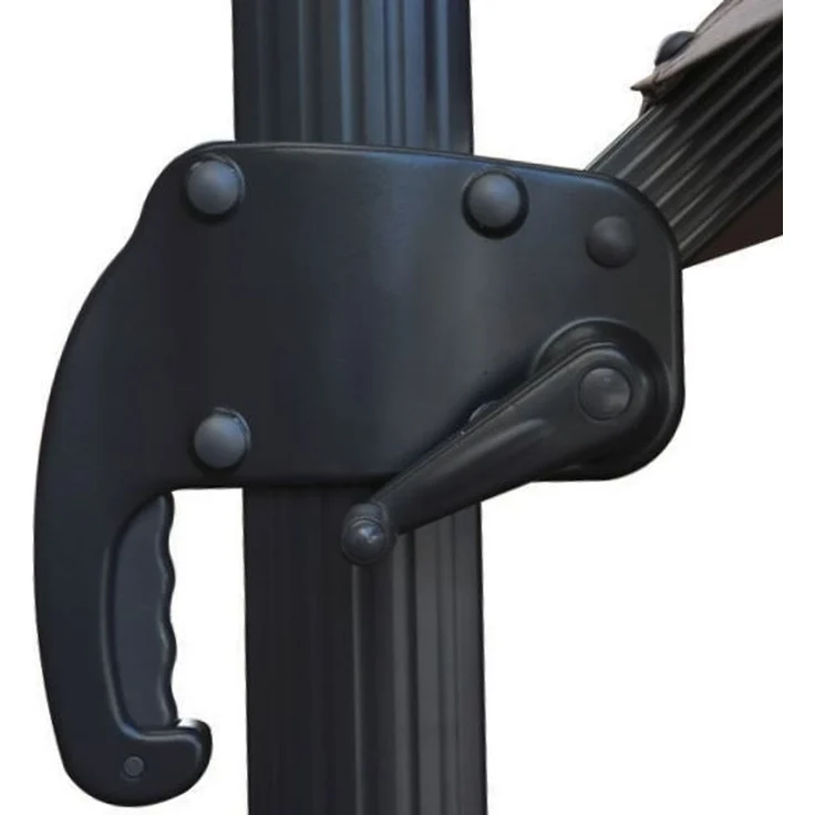 Primaster Ampelschirm Messina taupe 300 x 400 cm Sonnenschirm Gartenschirm – Bild 4