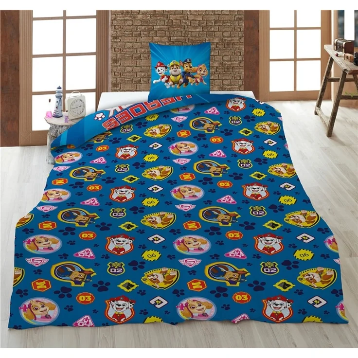 Paw Patrol Bettwäsche-Set – 1x Deckenbezug 140x200 & 1x Kissenbezug 65x65 cm für Kinder – Bild 3
