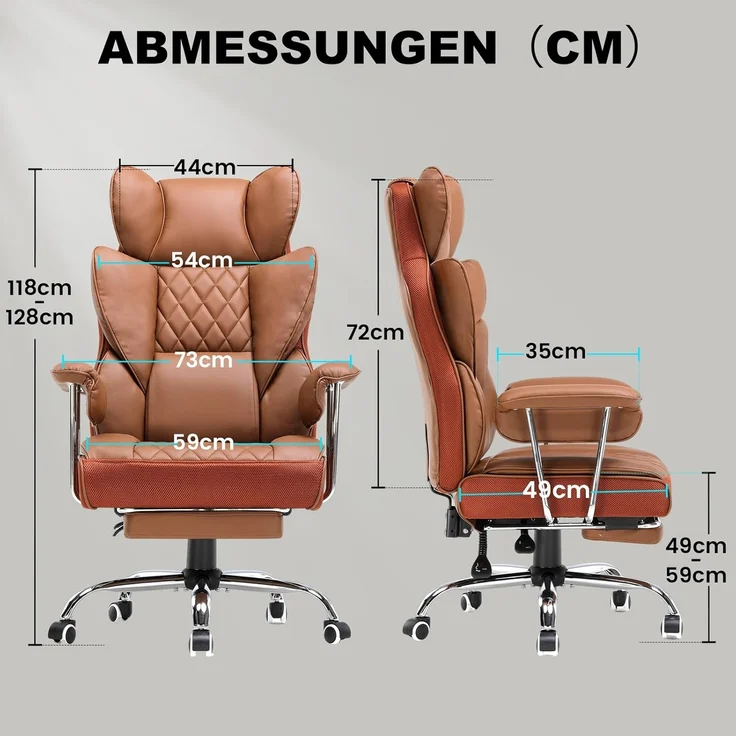 GTPLAYER Gaming-Stuhl Gaming Stuhl, Gamer Stuhl, Ergonomischer Bürostuhl Stoffoberfläche (Packung), Schreibtischstuhl Chefsessel mit Fußstütze höhenverstellbar kunstleder – Bild 3