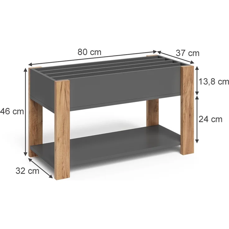 Kinderregal Malia Grau/Artisan 80 x 46 cm Vitalispa – Bild 2