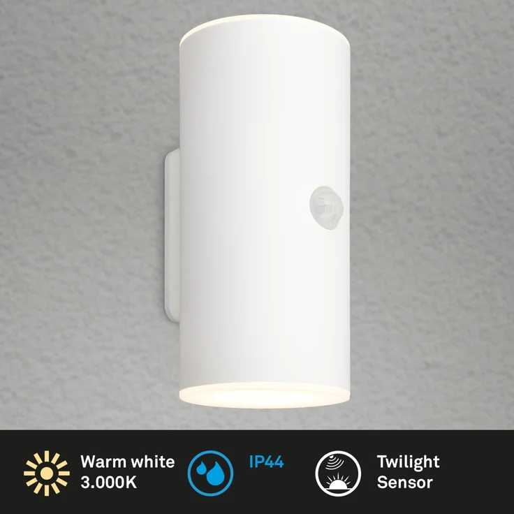Briloner LED Akku-Außenwandleuchte Lima 6W weiß Bewegungssensor warmweiß – Bild 8
