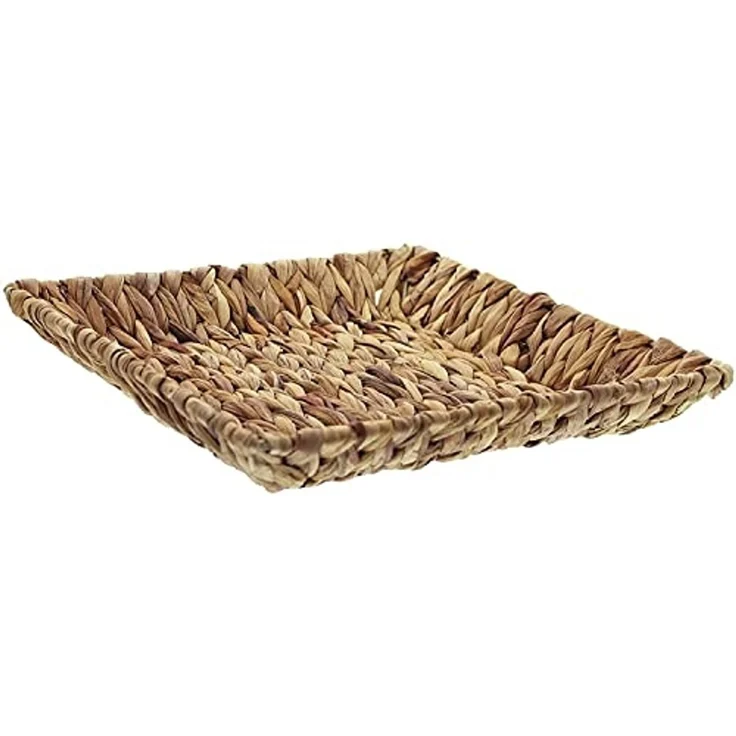 Schale aus Wasserhyazinthe 31x31 cm, Dekoschale, Obstschale – Bild 4