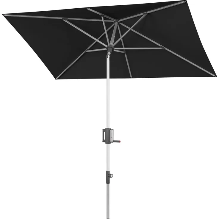 Knirps Sonnenschirm / Mittelmastschirm "Apoll 230 x 150", black, 230 x 150 cm