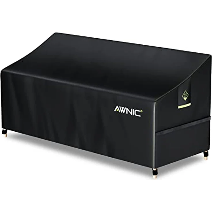 Awnic Gartenbank Abdeckung Hülle für Schutzhülle Abdeckplane Gartenbank Wasserdicht 420D Polyester 3 Sitzer 175 x 85 x 65 cm – Bild 2
