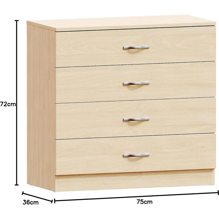 Vida Designs Riano Kommoden & Sideboards, Mitteldichte Holzfaserplatte, Kiefer, Standard – Bild 2