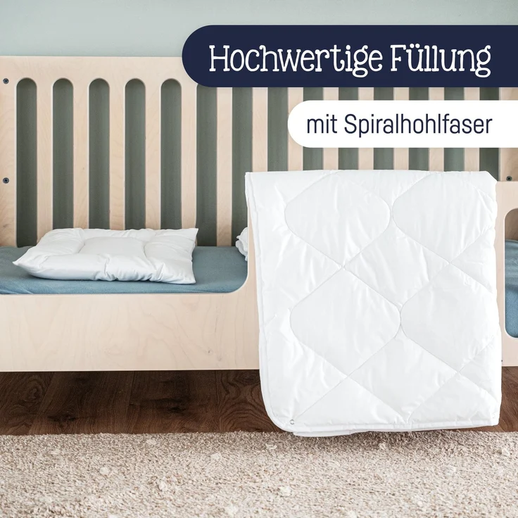 Julius Zöllner Steppbett-Set 4 Jahreszeiten 100x135 cm / 40x60 cm – Bild 8
