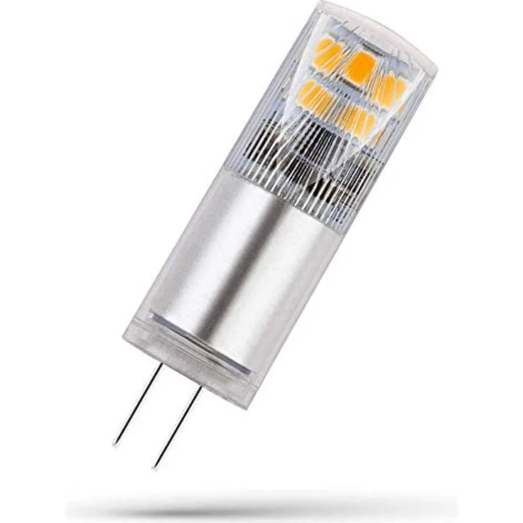 Spectrum LED Premium G4 Stiftsockel Lampe, 2,5W klar, 270lm, warmweiß 3000K, 270°