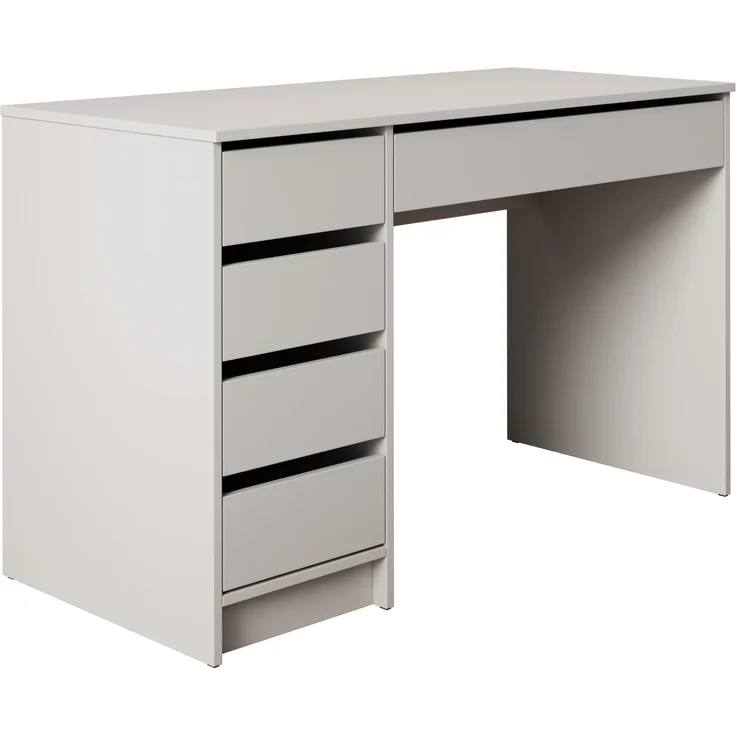 Mirjan24 Schreibtisch 'Ada' Schubladen beidseitig montierbar, 75 x 55 x 120 cm Weiß – Bild 1