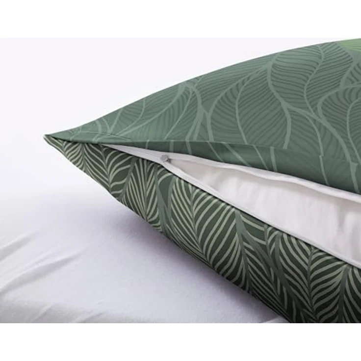 Kleine Wolke Bettwäsche Jamiro, Mako-Satin, 2 teilig, mit Blättern – Bild 2