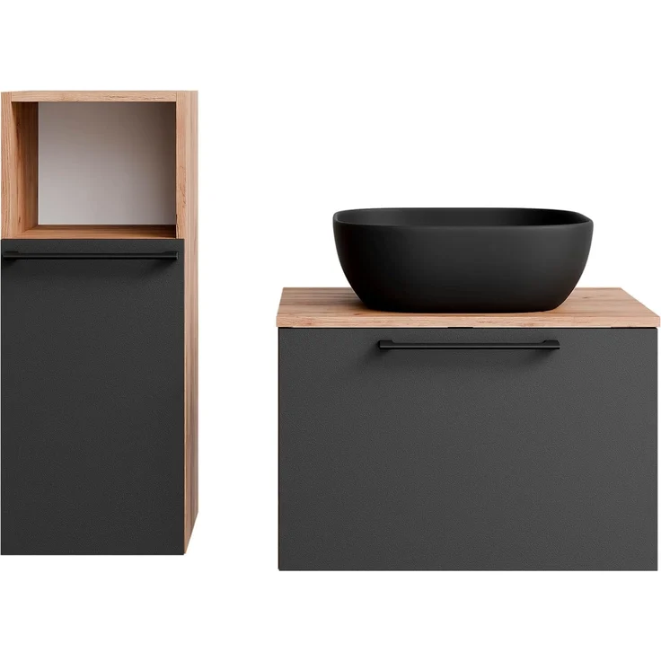 Planetmöbel Badmöbel-Set Astra, (Badezimmer Möbel im modernen Design, 3-St), Badezimmer Möbel im modernen Design – Bild 7