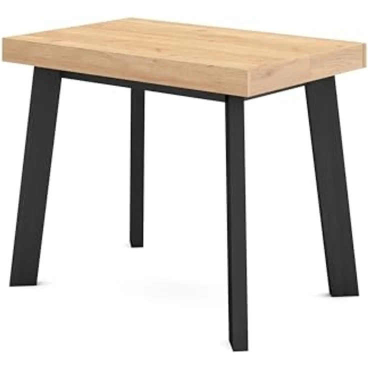 Skraut Home | Ausziehbarertisch | Multifunktionaler ausziehbarer | 220 | Für 10 Gäste | Hölzerne Beine | Moderner Stil | Eiche – Bild 6
