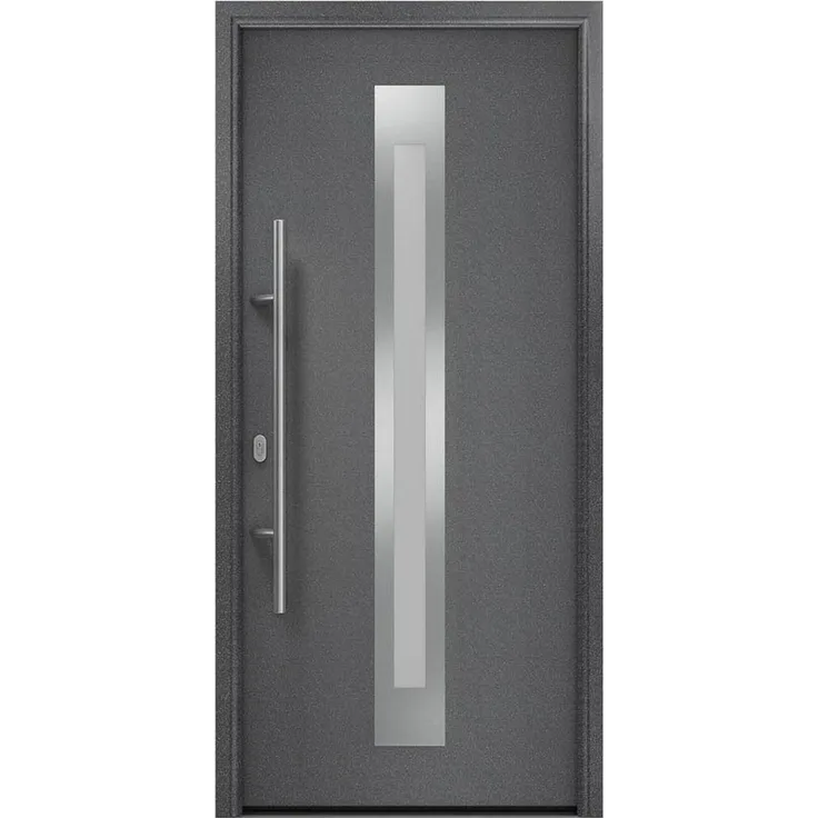 Hörmann Ecostar Haustür "ISOPRO IP 770S", anthrazit metallic (CH 703), 110 x 210 cm (B x H),DIN Links