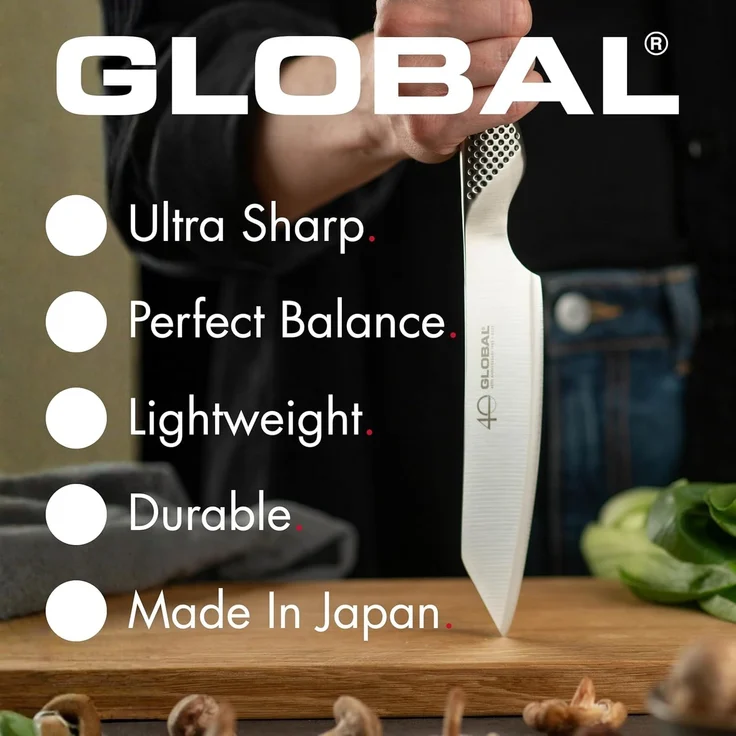 Global Yoshikin GS-110/AB kleines Kiritsuke 15 cm - 40 Jahre Global Jubiläumsmesser – Bild 3