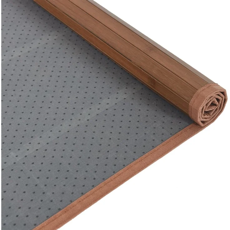 vidaXL Teppich Rechteckig Braun 80x100 cm Bambus 376902 – Bild 5